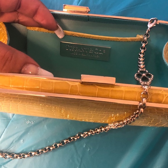 👑💯%AUTHENTIC👑Beautiful Tiffany REAL croc clutch - Picture 3 of 6